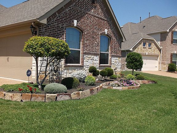 Front yard and Flower Bed
