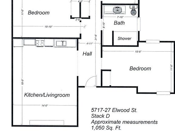 2nd image of 5727 Elwood St APT D3