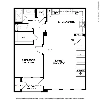 Floor plan ONE W/ 2 Car Attached Garage
