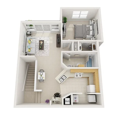 Floor plan A1 Monet - Attached Garage