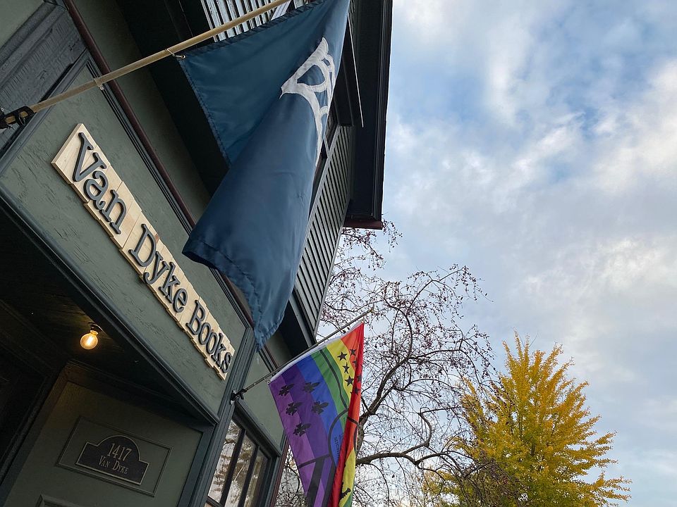 As you walk past the building on the street, the first thing you notice is the charming used bookstore that occupies the first floor.