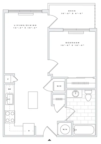 Floor plan 1B