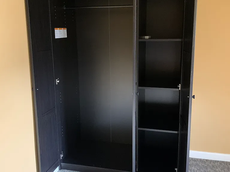 Open wardrobe