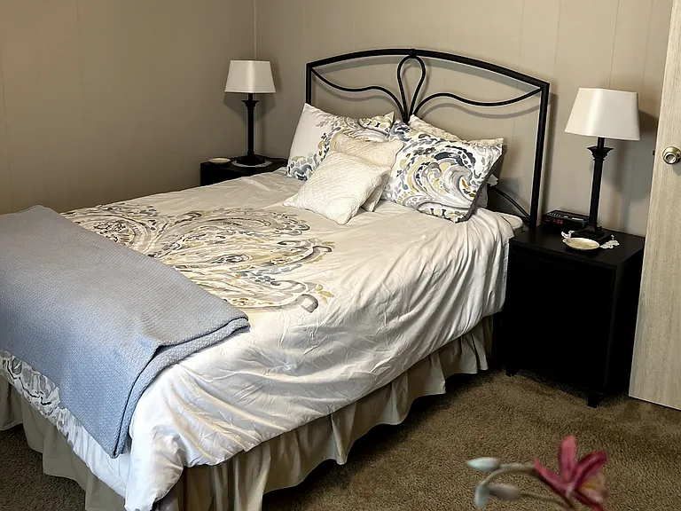 Guest Bedroom with full dresser and closet