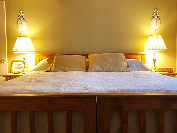 Master bedroom fits a king size bed!