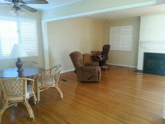 Open living room/ dining room area