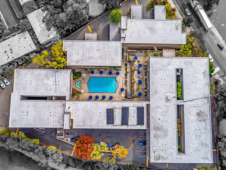 Ariel image of building