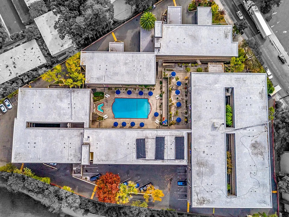 Ariel image of building