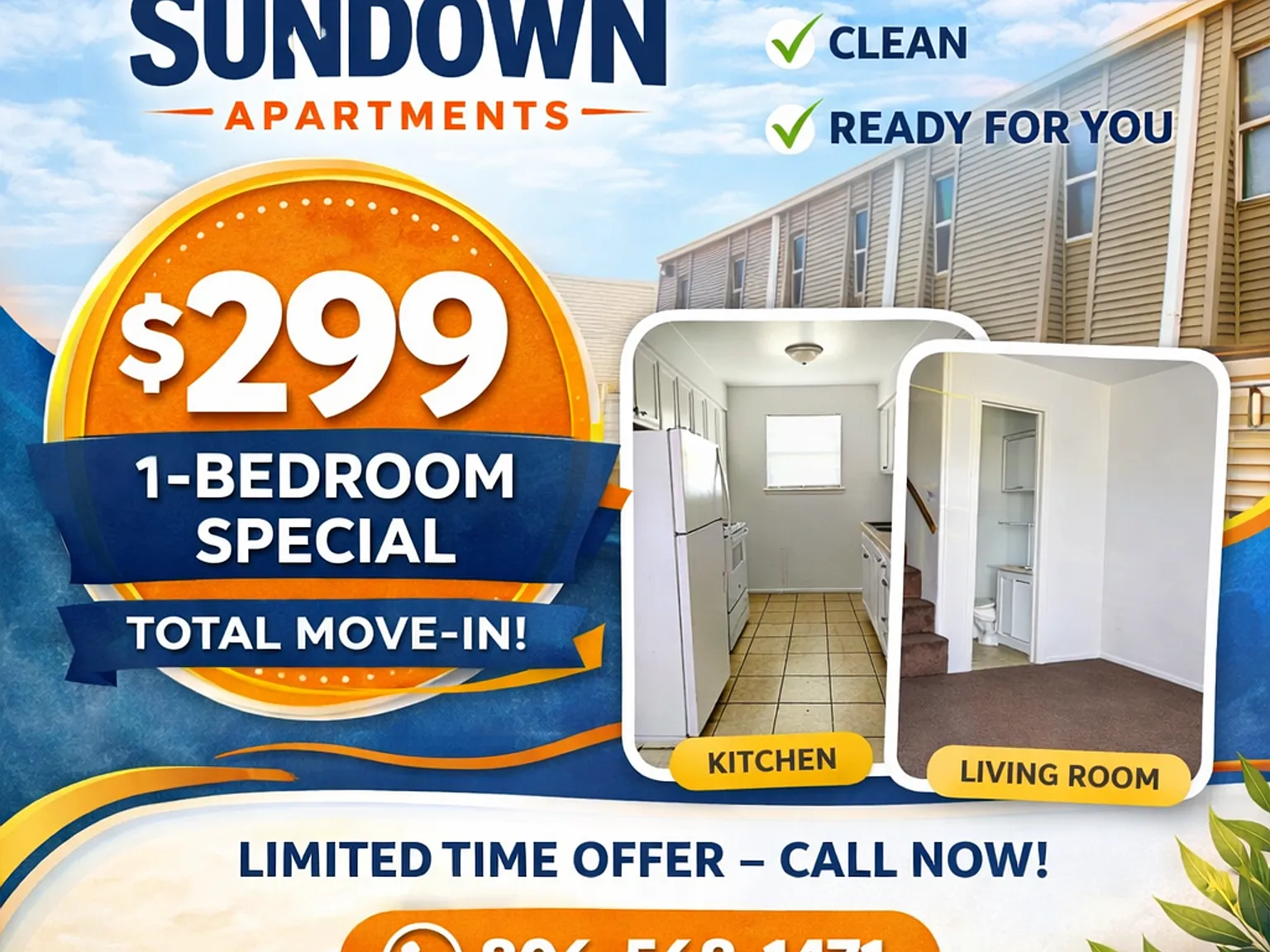 Move In for Just $299 1-Bedroom Special at Sundown Apartments! — Photo 2