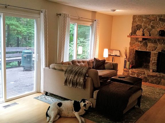 family room open to the deck