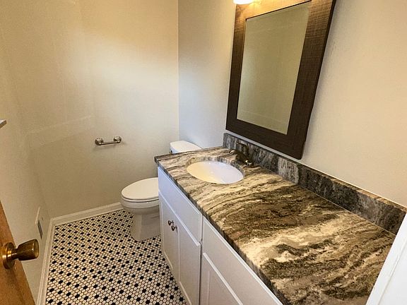 Remodeled half bath off bedroom