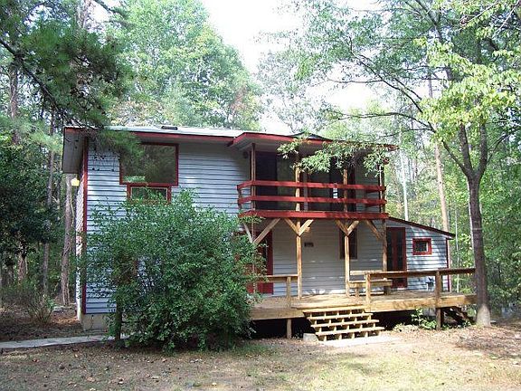 The side view shows off some of the decks & porches