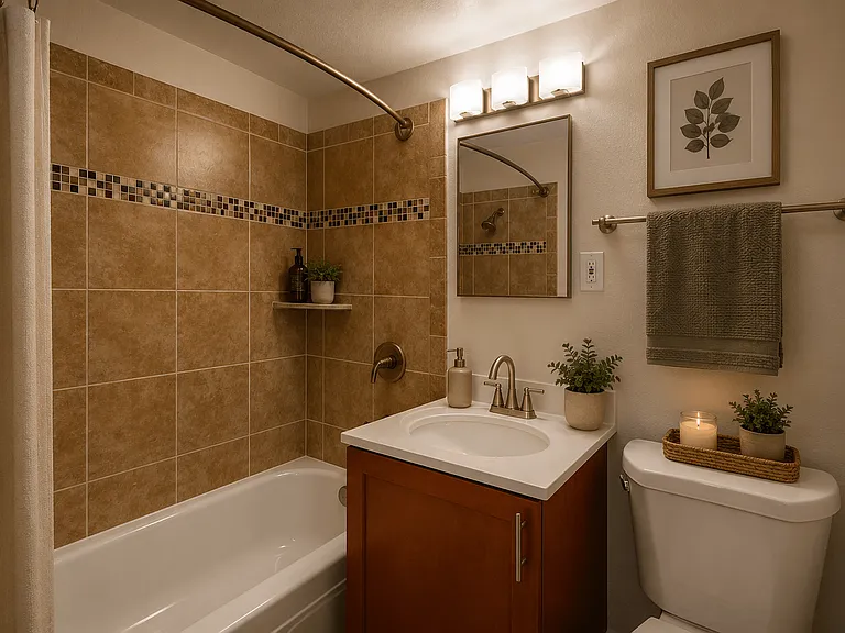 Bathroom at Off Broadway Flats