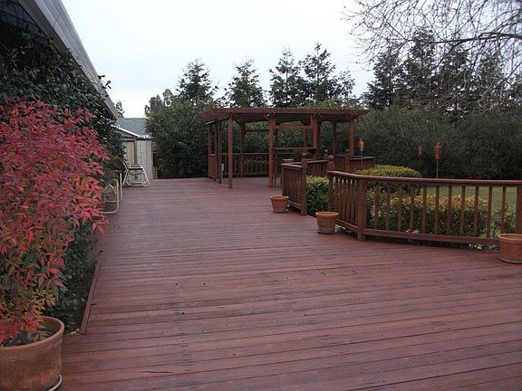 Back Redwood Deck