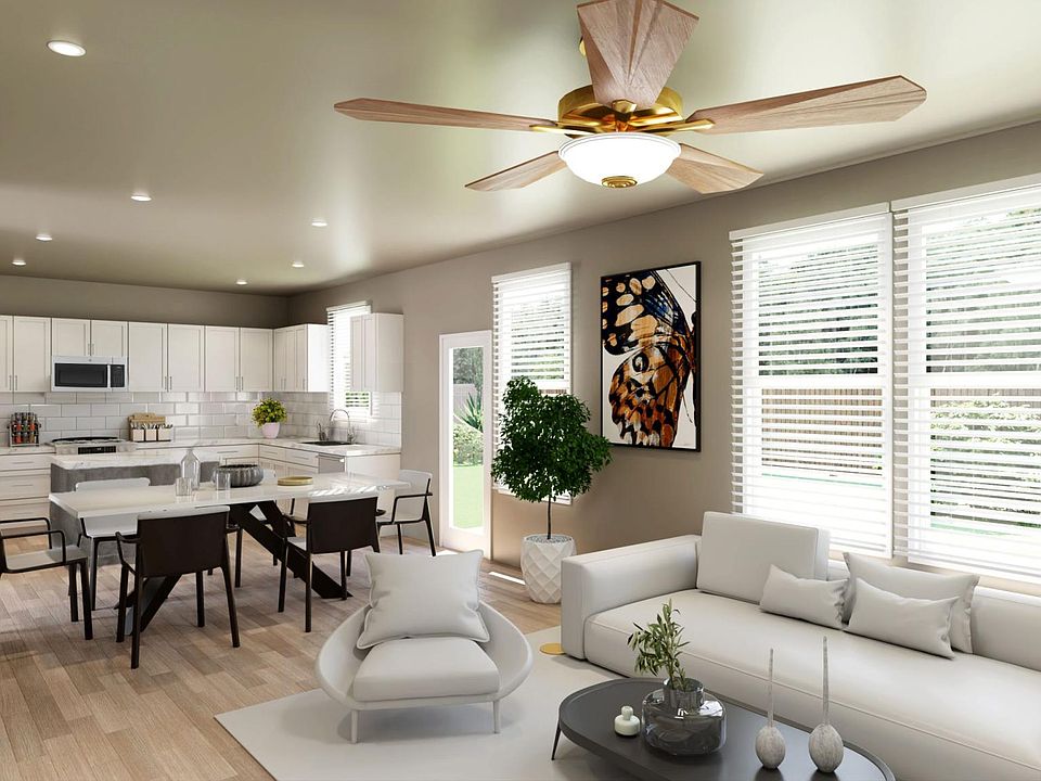 Luxury, open-concept living & kitchen space with plenty of natural light!