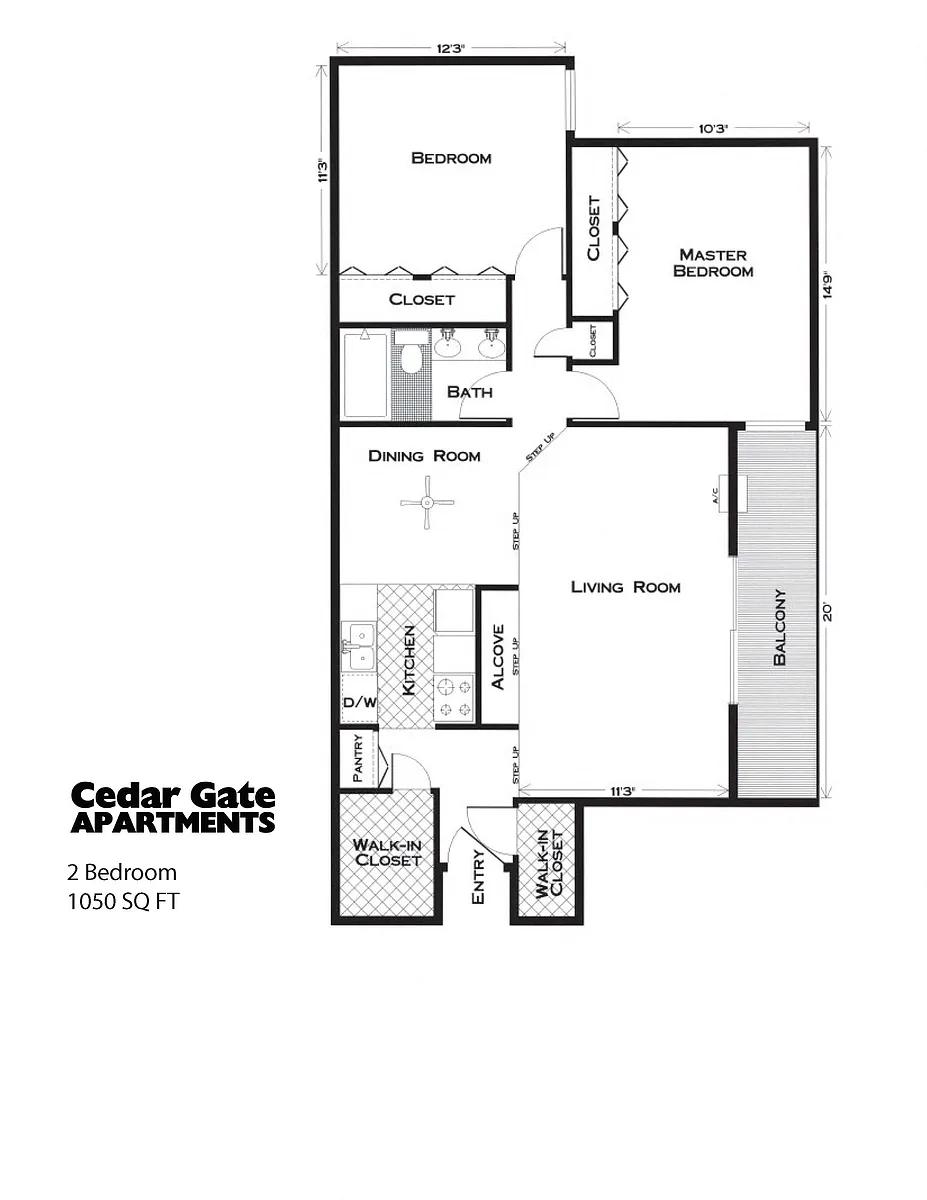 Floor plan 2.1bed