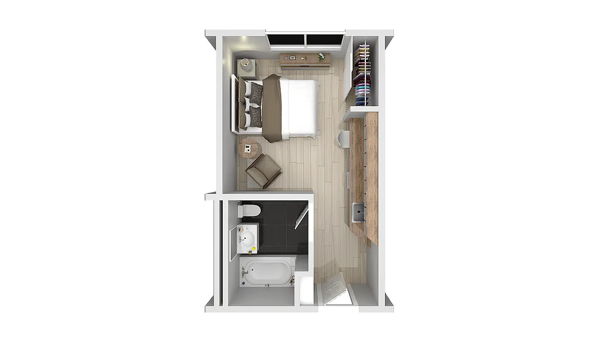 Floor plan Studio Medium