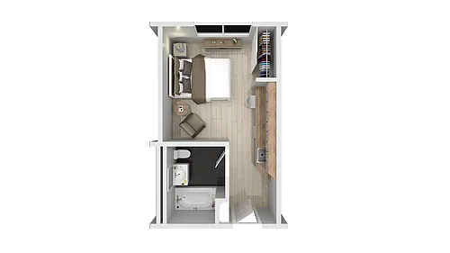 Floor plan Studio Medium