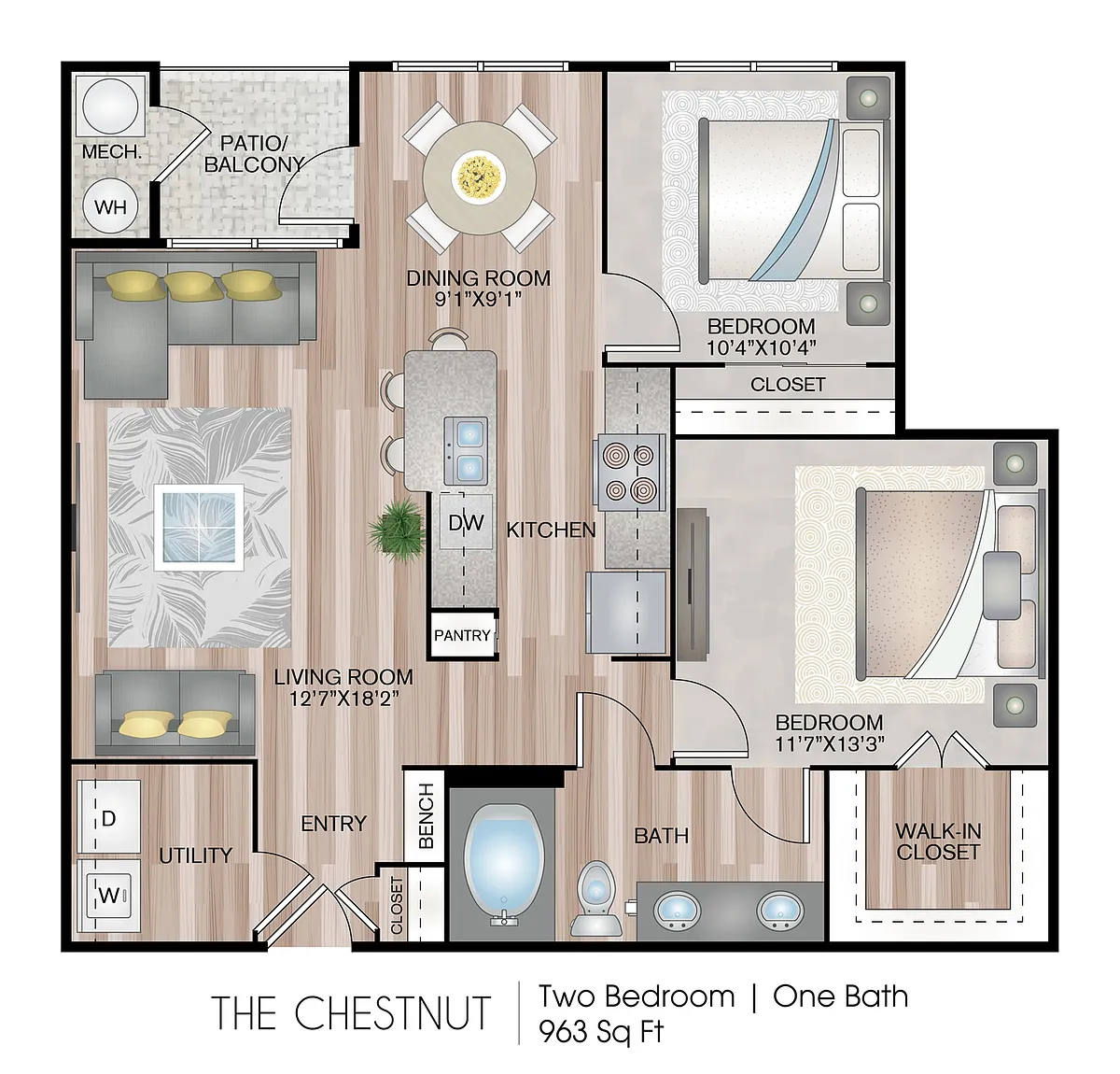 Floor plan The Chestnut