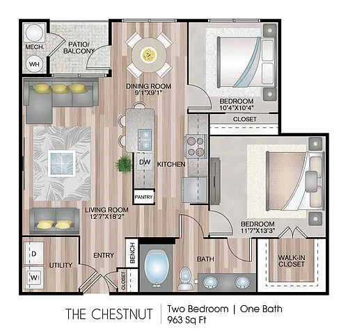 Floor plan The Chestnut
