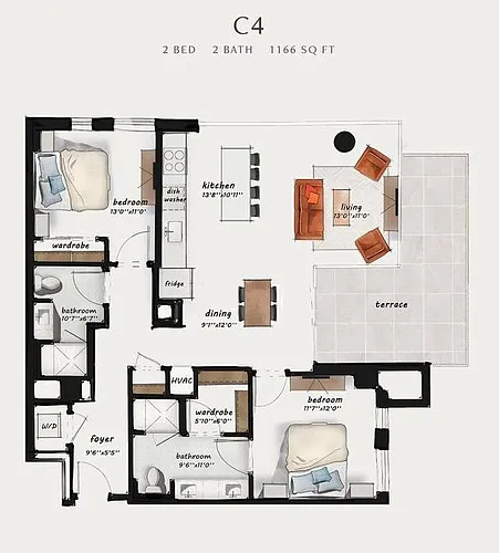 Floor plan C4