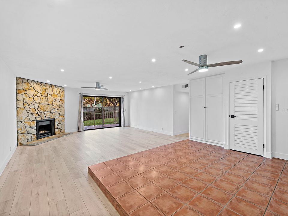 View from Kitchen to the open great room.