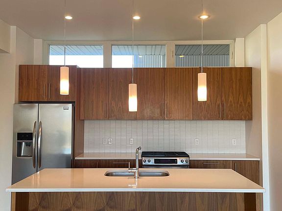 Kitchen and bar area