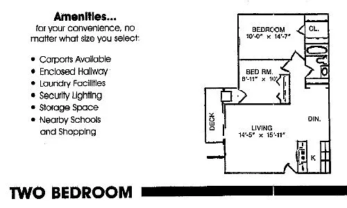 Floor plan 2 bedroom