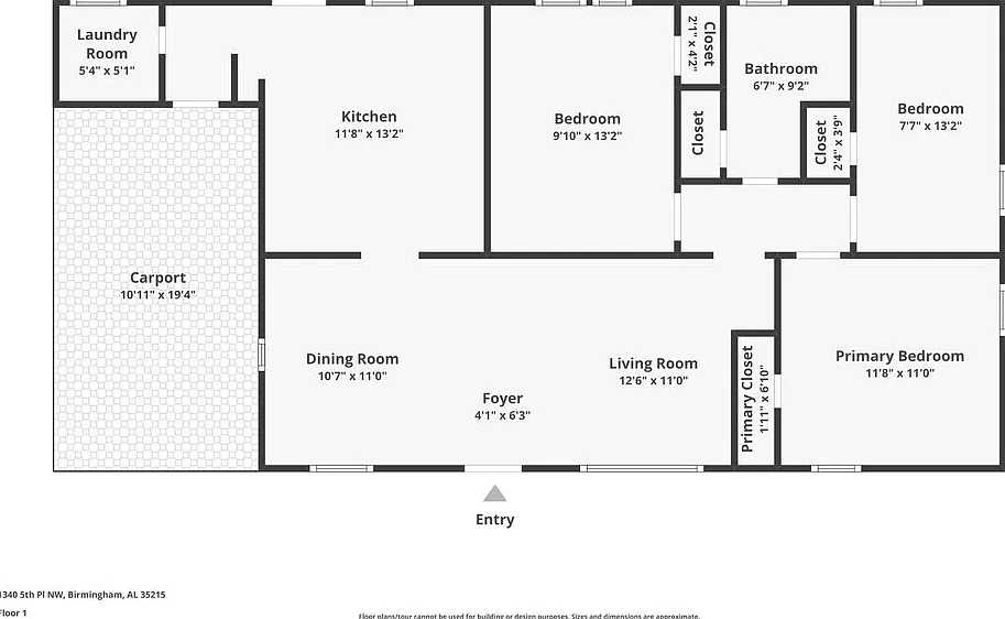 3 bed, 1.0 bath, 1076 sqft, $1,470 — Photo 2