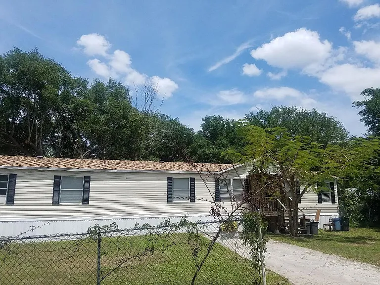 fenced yard