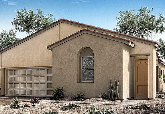Crystal Canyon in Summerlin Collection One - Vista plan 2 - Elevation A