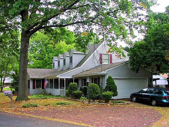 View of garage and driveway