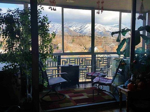 Balcony in winter.