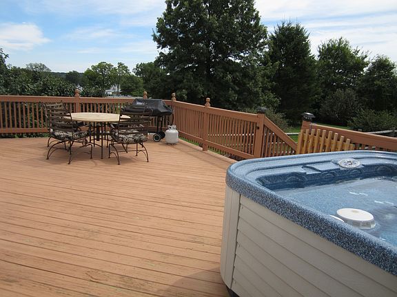 View of the back Deck
