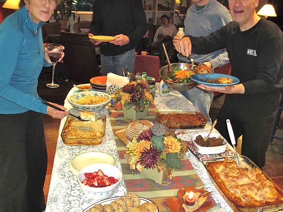 Dinner with the neighbors