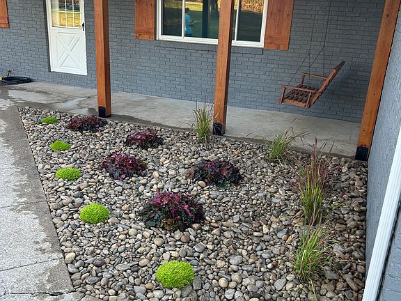 Newly built front covered porch