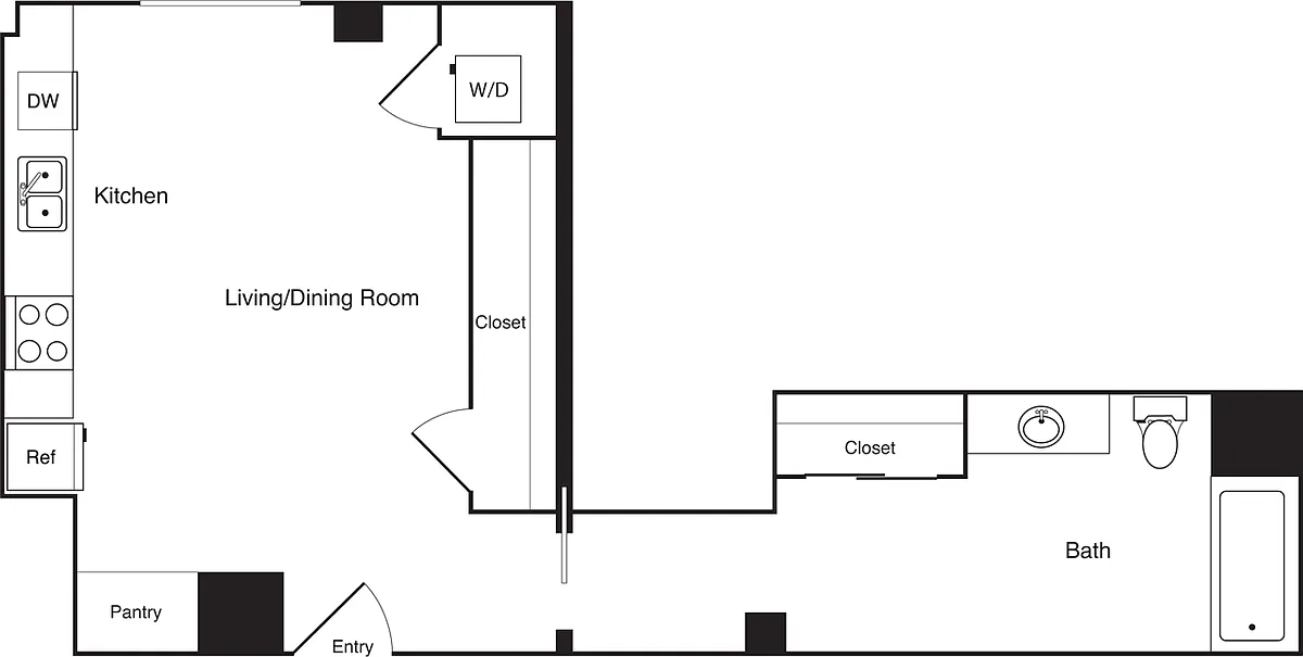 Floor plan Studio MZ1