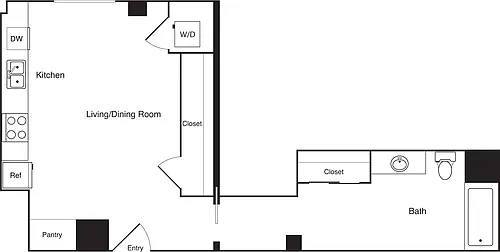 Floor plan Studio MZ1
