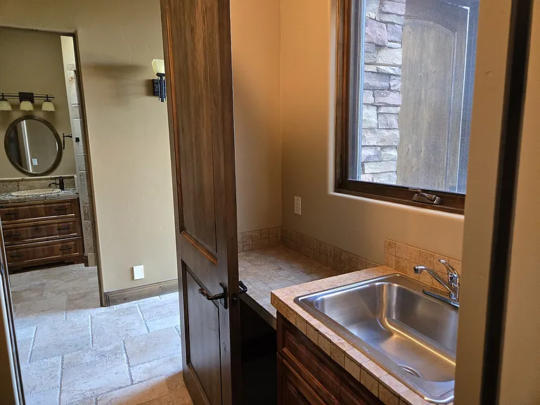 laundry room with sink
