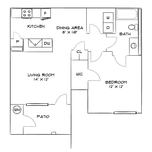 Floor plan Design 1B