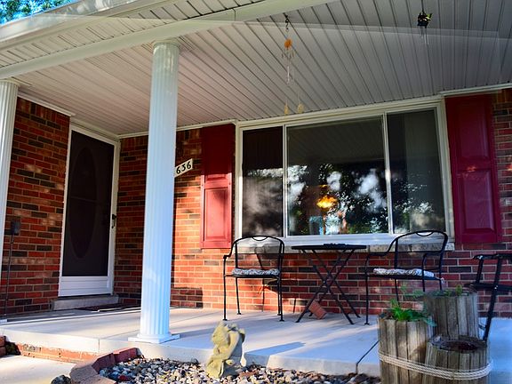 Welcoming covered porch