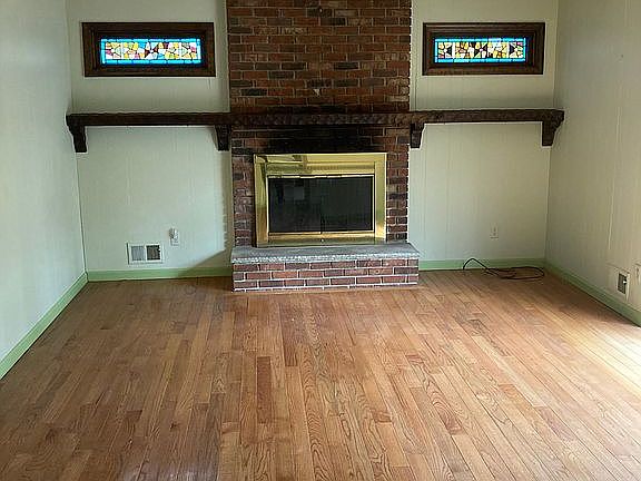 Family room with fireplace