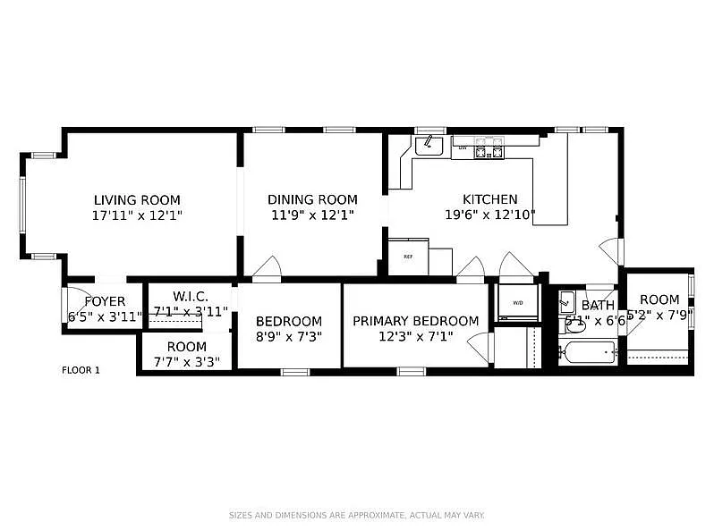 Floor plan - 3132 N Spaulding Ave #1