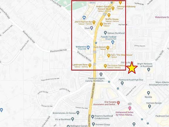 Community location in Buckhead