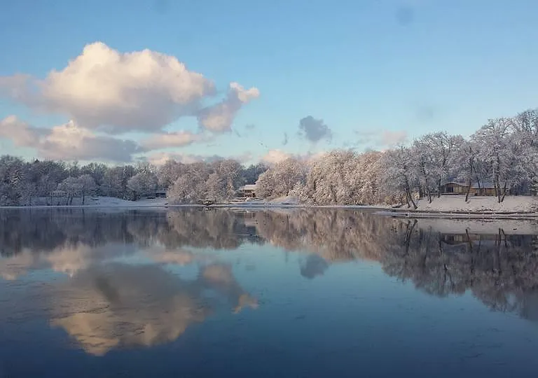 Winter scene from Boat House Window