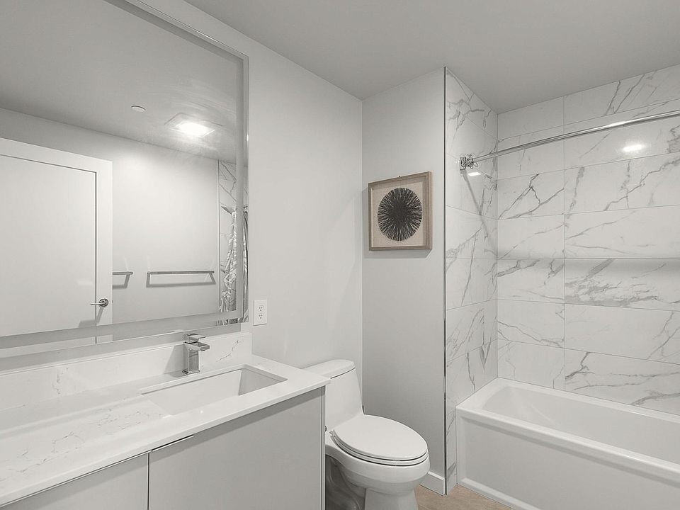 large modern and sleek bathroom