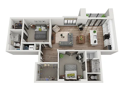 Floor plan 2x2 - TMN