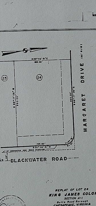 165' x 250' huge corner lot