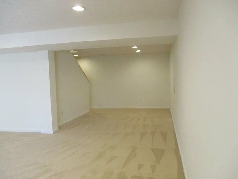 View of Finished Lower Level from Sliding Glass Door