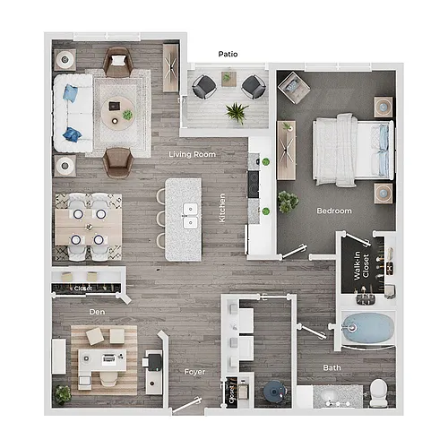 Floor plan A8- Goldenrod (Den)